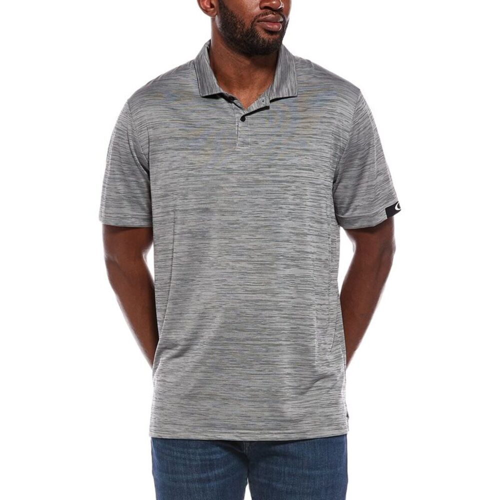Oakley Mens  Gravity Pro Polo Shirt, Grey